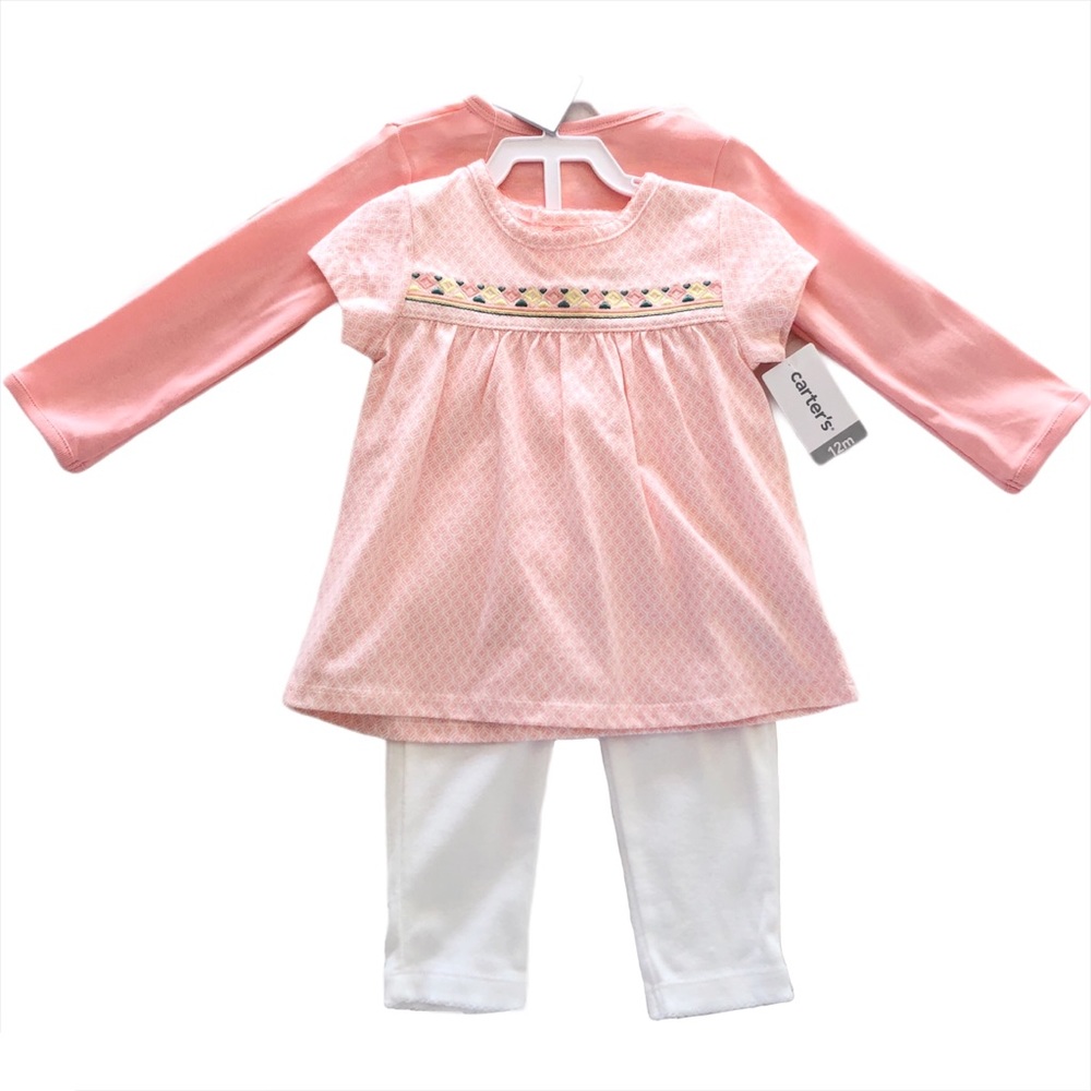 Carter’s little girl 3-piece set 12M